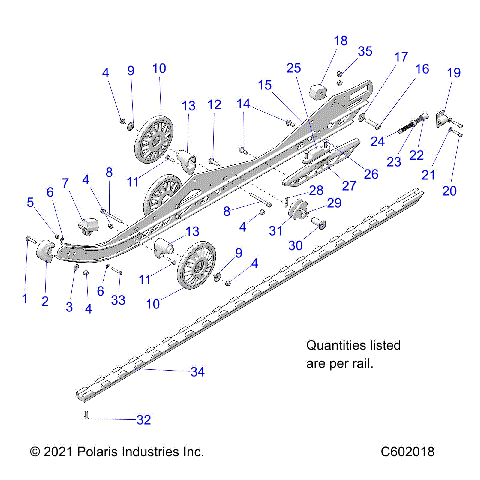 SUSPENSION, RAIL BEAM LH/RH - S24TKL8RS (C601935)