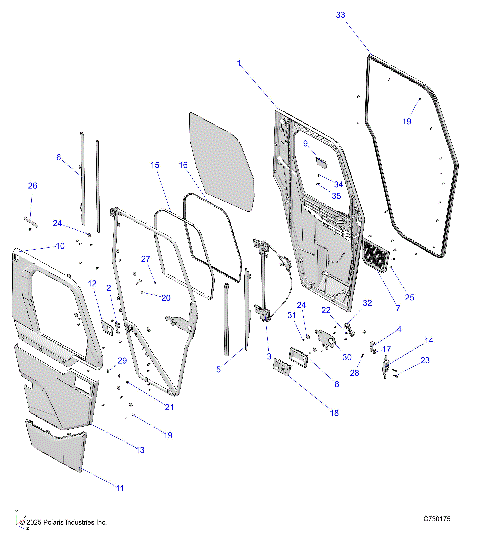 BODY, DOOR FRONT  - R23MAU57B4/B9 (C730175)