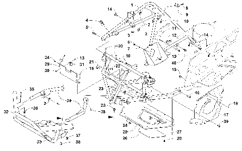 FRONT BUMPER, FRAME, AND STEERING SUPPORT ASSEMBLY [103252]
