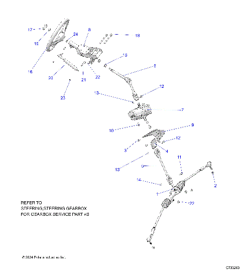 STEERING, STEERING ASM. - R25TAE99FM/TAS99CM/EM/GM (C733263)