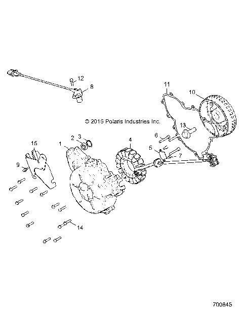 ENGINE, STATOR AND FLYWHEEL - R16RGE99A7/AE/AV (700845)