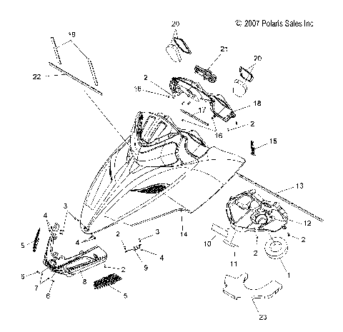 HOOD (SPECIAL 08 BUILD) - S08PG8ES (49SNOWHOOD08800RMK)