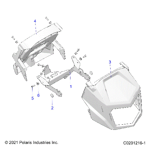 BODY, HEADLIGHT POD - A25SXD95A9 (C0201216-1)
