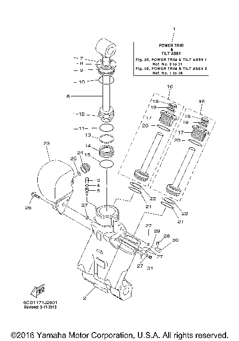 POWER TRIM TILT ASSY 1