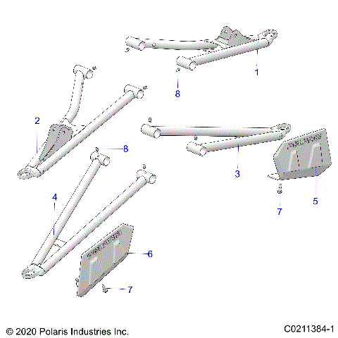SUSPENSION, FRONT A-ARMS - A26SYE85AL (C0211384-1)