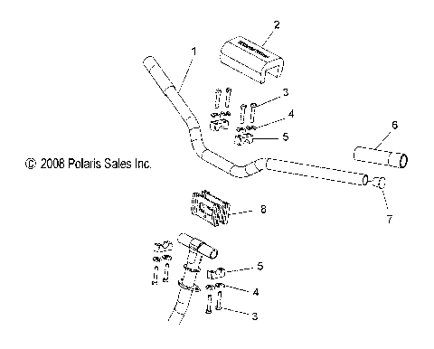 STEERING, HANDLEBAR MOUNTING - S10PB6HSA/HSL/HEA (49SNOWHANDLEBAR09SHIFT)