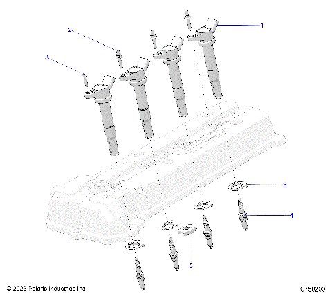 ENGINE, COILS & SPARK PLUGS - Z25RPP2KAE/BE (C750200)
