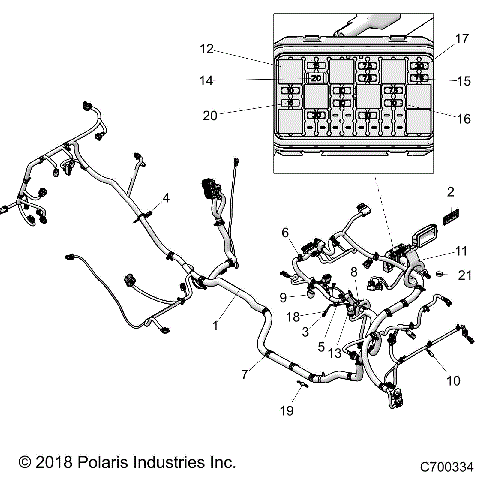 ELECTRICAL, WIRE HARNESS - Z19VDK99AD/AK/AN/BD/BK/BN (C700334)