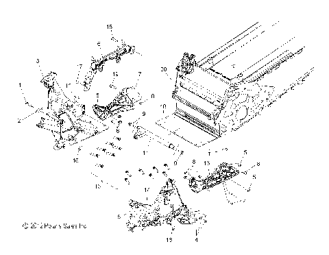 CHASSIS, BULKHEAD ASM. - S15CG8/CH8 ALL OPTIONS (49SNOWCHASSISFRT13600PRMK)