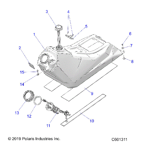 FUEL SYSTEM, FUEL TANK ASM. - S21EHK8RC ALL OPTIONS (C601311)