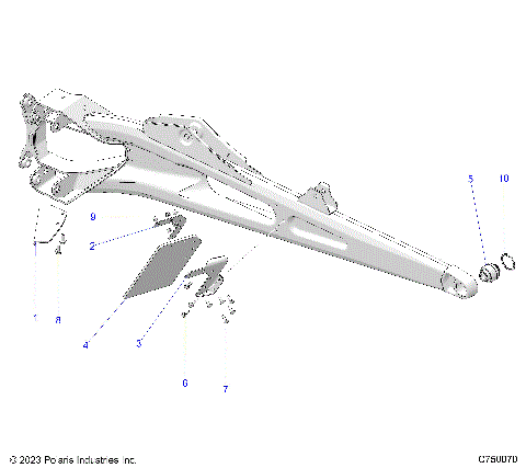 SUSPENSION, REAR TRAILING ARMS - Z23RMU2KAN/BN (C750070)