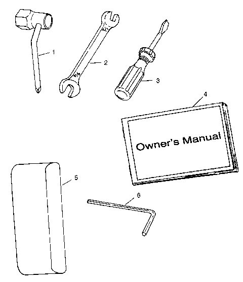 TOOL KIT SL 700 B974071, Intl. SL 700 I974071, SL 700 Deluxe B974072 and In (4940874087C002)