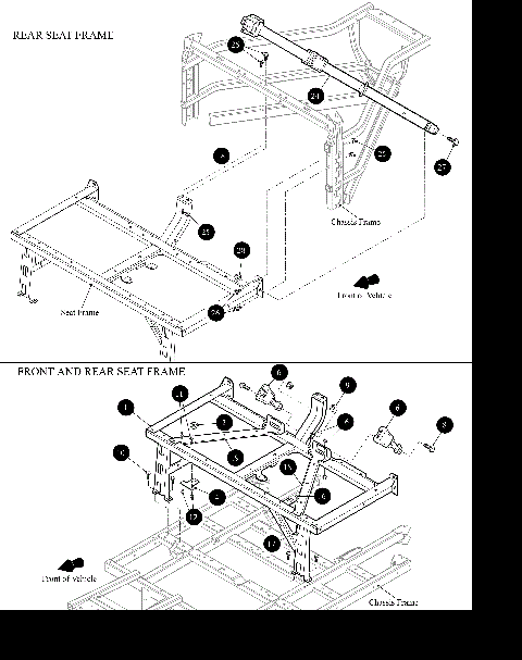 REAR SEAT FRAME [302477]