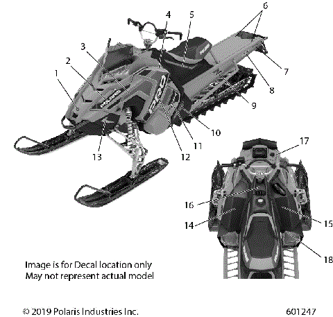 BODY, DECAL, SNOW CHECK, BLACK SIDE PANEL W/BLK,TITNM ACCENT - S20EGK8PS/EGM8PS (601247)