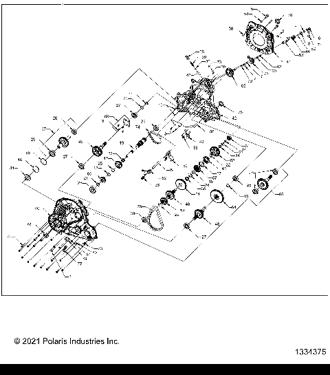DRIVE TRAIN, MAIN GEARCASE - A26SGE95AB (1334375)