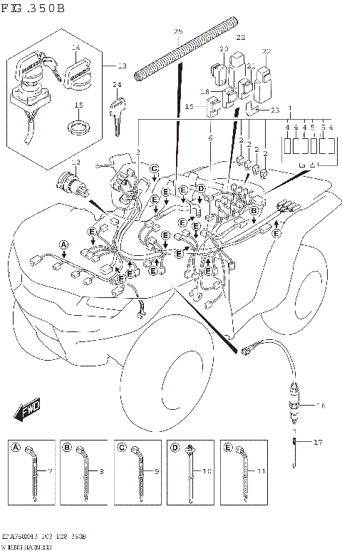 WIRING HARNESS (LT-A750X:P33)