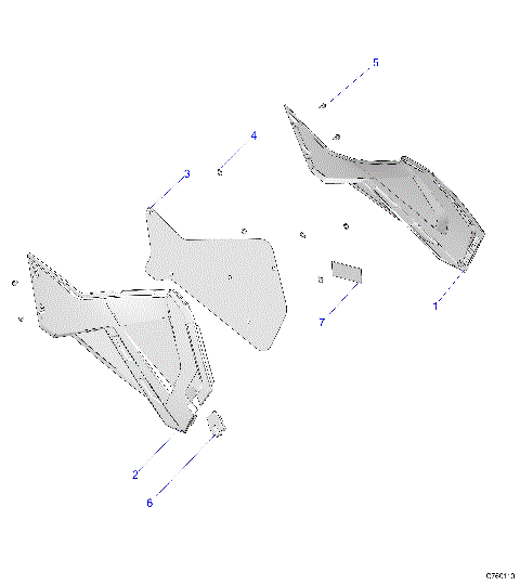 BODY, SIDE PANELS A26SED57C1 (C760110)