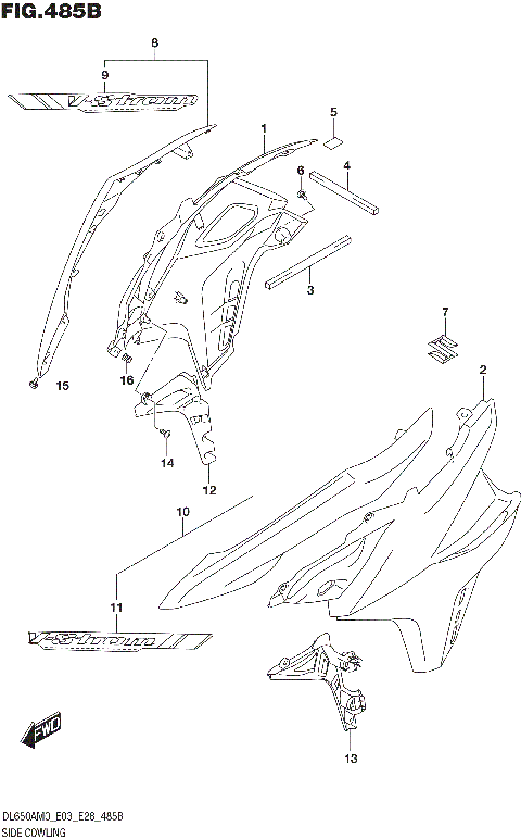 SIDE COWLING (DL650XA)