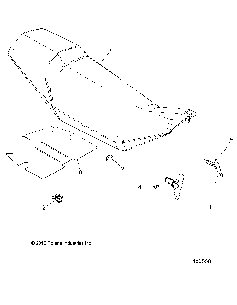BODY, SEAT - A16SVE95NM/AN2 (100560)