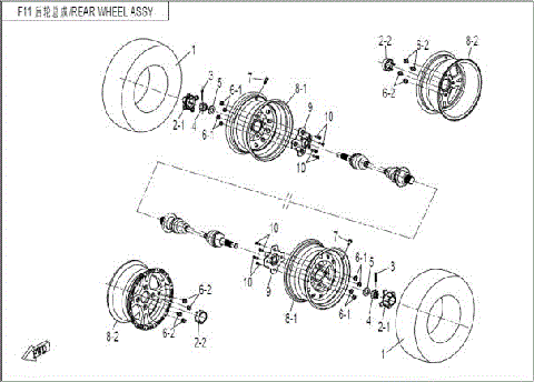 REAR WHEEL ASSY