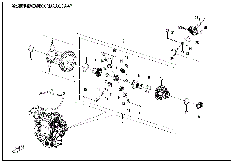 GEARBOX REAR AXLE ASSY