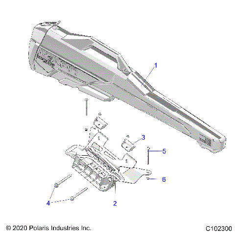 BODY, GUN BOOT - A25SHD57A9 (C102300)