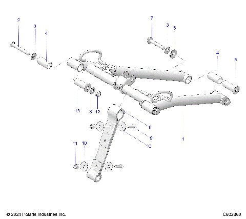 SUSPENSION, TORQUE ARM, FRONT - S26TDZ8RS (C602860)