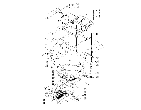 REAR RACK AND FOOTWELL ASSEMBLIES [87557]