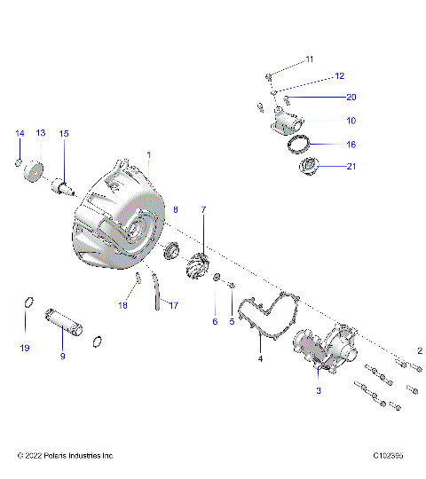 ENGINE, COOLING SYSTEM and WATER PUMP - A26SYE85AL (C102395)
