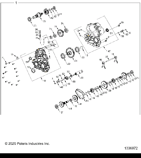 DRIVE TRAIN, GEARCASE ASM. - S24FJE9FS/9FE (1336972)
