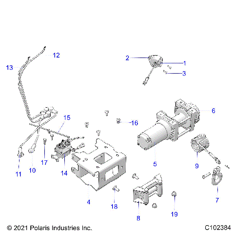 CHASSIS, WINCH - A24SXZ95AR (C102384)