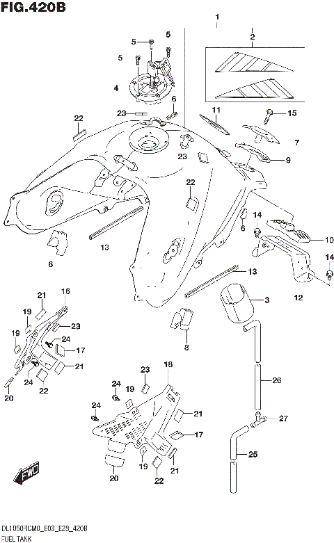 FUEL TANK (DL1050RC)