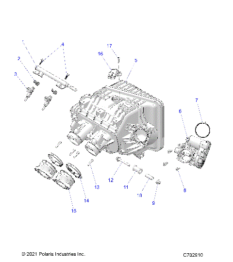 ENGINE, INTAKE MANIFOLD, THROTTLE BODY, FUEL RAIL - Z25NMF99A4/A5/B4/B5 (C702910)