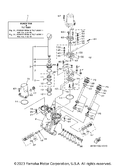 POWER TRIM TILT ASSY 1