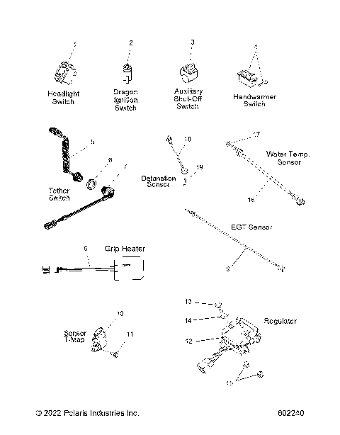ELECTRICAL, SWITCHES/COMPONENTS - S24MDX6DSA/6DEA (602240)