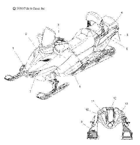 BODY, DECALS - S12PT6HSL/HEL (49SNOWDECAL11600TRG)