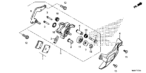PARKING BRAKE CALIPER