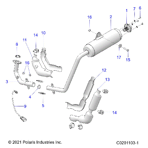 ENGINE, EXHAUST - Z25HCA18A4/A7/B4/B7 (C0201103-1)