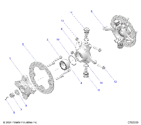 SUSPENSION, FRONT HUB - G25GXP99 (C760009)