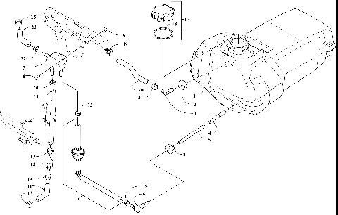 GAS TANK AND FUEL PUMP ASSEMBLIES [107956]