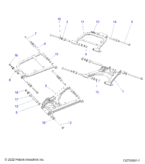 SUSPENSION, REAR CONTROL ARMS - R25RRS99CK/EK/C9/E9 (C0705892-2)