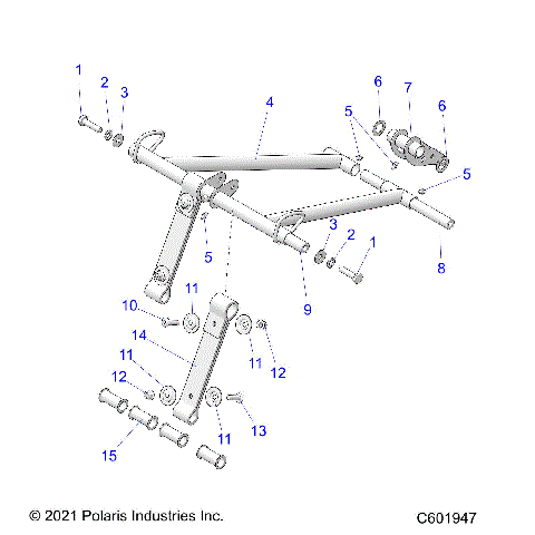 SUSPENSION, TORQUE ARM, FRONT - S23TLG8RS/8RE (C601947)