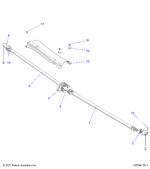 DRIVE TRAIN, PROP SHAFT - Z23N4K99A/99B (C0704133)
