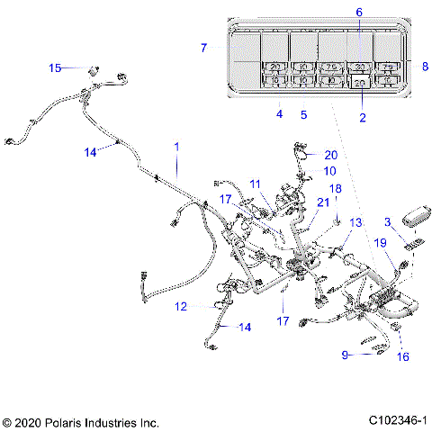 ELECTRICAL, HARNESS - A21SXA85A1/A7/CA1/CA7 (C102346-1)