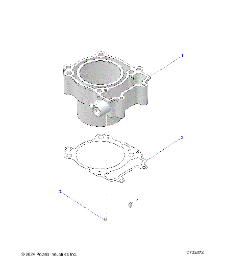 ENGINE, CYLINDER - R25M4U57Z5/B5/Z6/B6 (C733372)