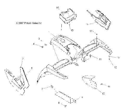 BODY, FRONT CAB - A08DN76FC (49ATVCAB08SPX25)