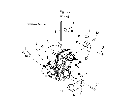 TRANSMISSION MOUNTING - C11RB63AA/AB (4985628562A14)