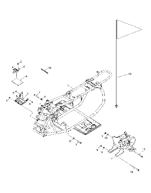CHASSIS, FRAME and SWING ARM - A17YAK05A4/A6 (A00038)