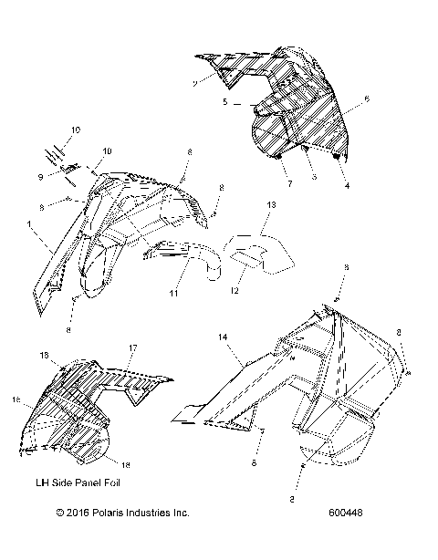 BODY, SIDE PANELS - S17MBX6JSA/JEA (600448)