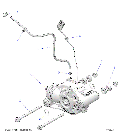DRIVE TRAIN, FRONT GEARCASE MOUNTING - Z25NEE99C4/F4/G4 (C703076)